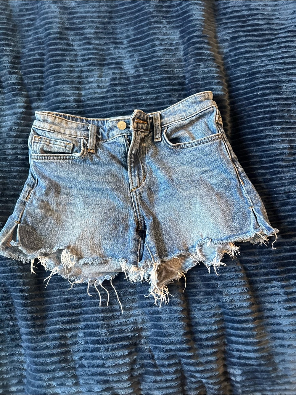 Joe's Jeans Light Blue Distressed Denim Cutoff Shorts